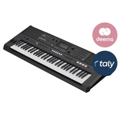 Yamaha 61-Key Professional Touch-Sensitive Composition Keyboard for Beginners and Professionals with Auto Rhythms - Black
